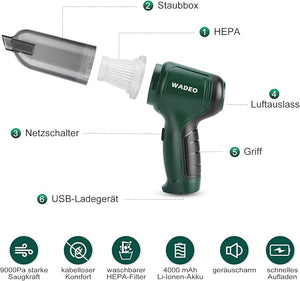 Aspiradora de mano portátil