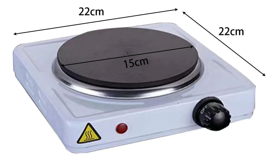 Estufa eléctrica sencilla de 1000 W, compacta y eficiente