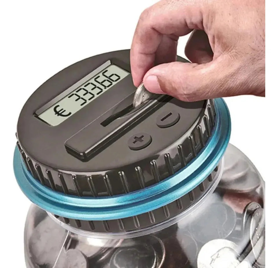 Caja fuerte con contador digital de monedas