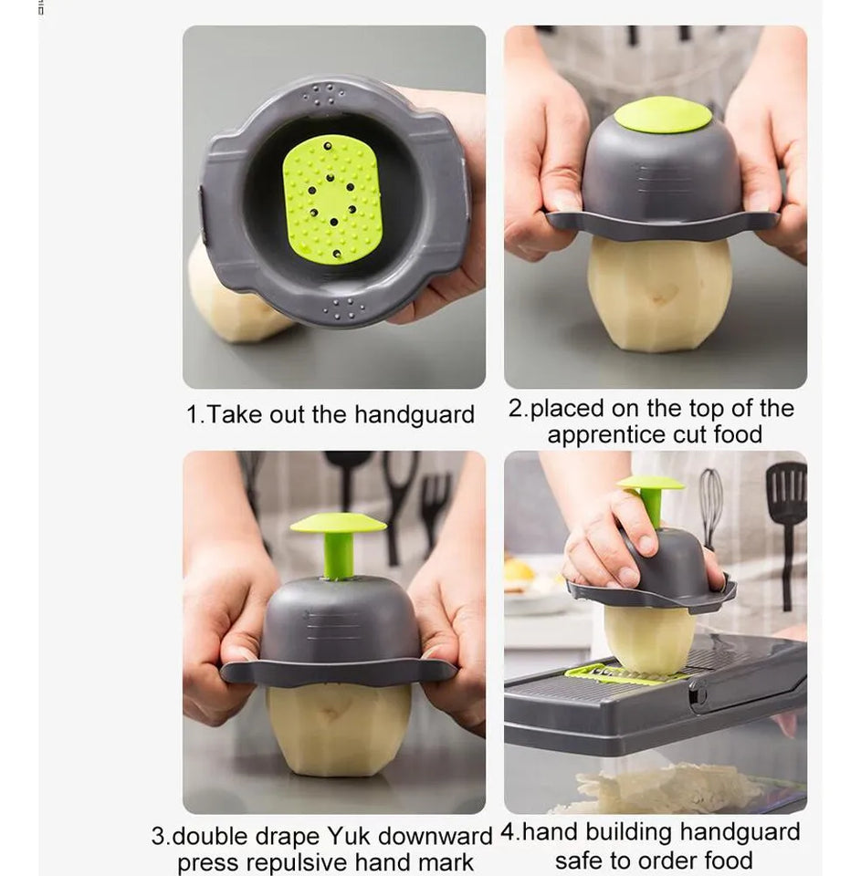 Cortador y Rallador Multifuncional 14 en 1