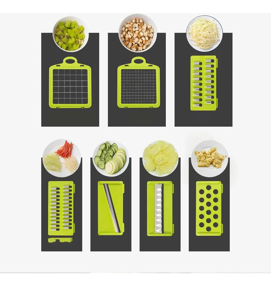 Cortador y Rallador Multifuncional 14 en 1