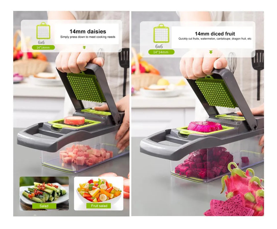 Cortador y Rallador Multifuncional 14 en 1