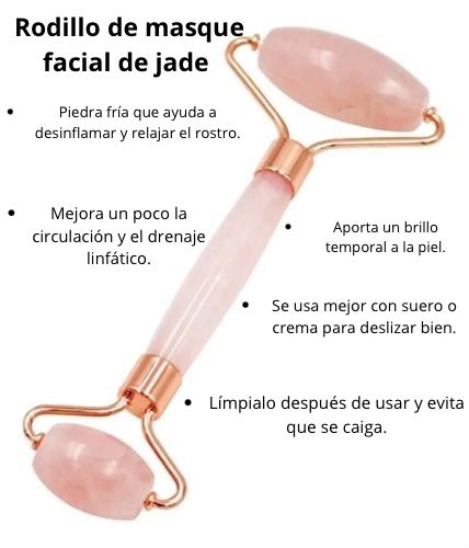 Rodillo de masaje facial de Jade