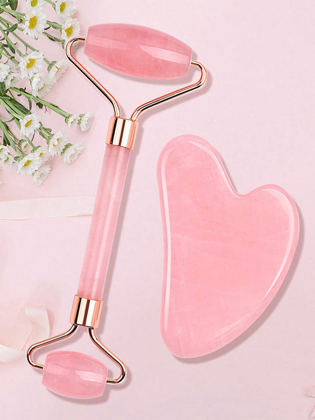 Rodillo de masaje facial de Jade